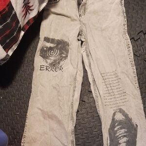 H&M Gray Graphic Men Jeans